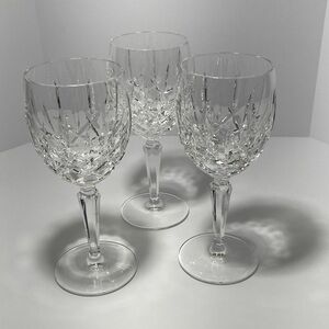 Gorham Lady Anne Crystal Wine glasses set of 3